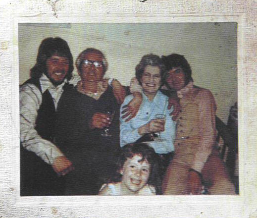 Rare photo of Ronnie Lane with his mother and family.