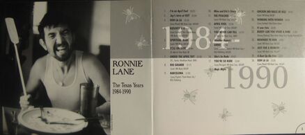 Ronnie Lane - Live in Austin - Inside Cover CD Booklet
