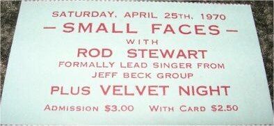 Faces - billed as Small Faces April 24-25, 1970 Action House, Island Park, NY