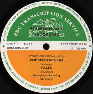 Faces and Rory Gallagher - BBC Stereo Pop Special 11 Album (1972)  
