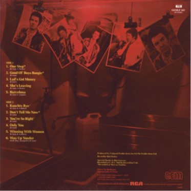 JFAM Photo - pg 44 Ronnie Lane See Me Album 1980 - back cover
