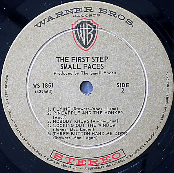 Faces - First Step album -Canada Side 2