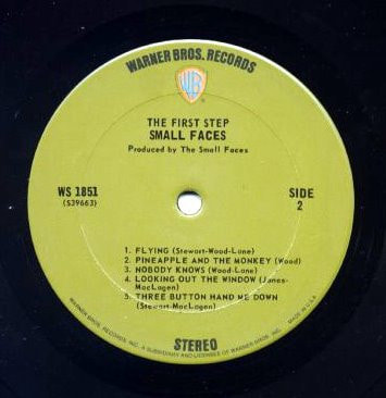 Faces - First Step album -USA Side 2
