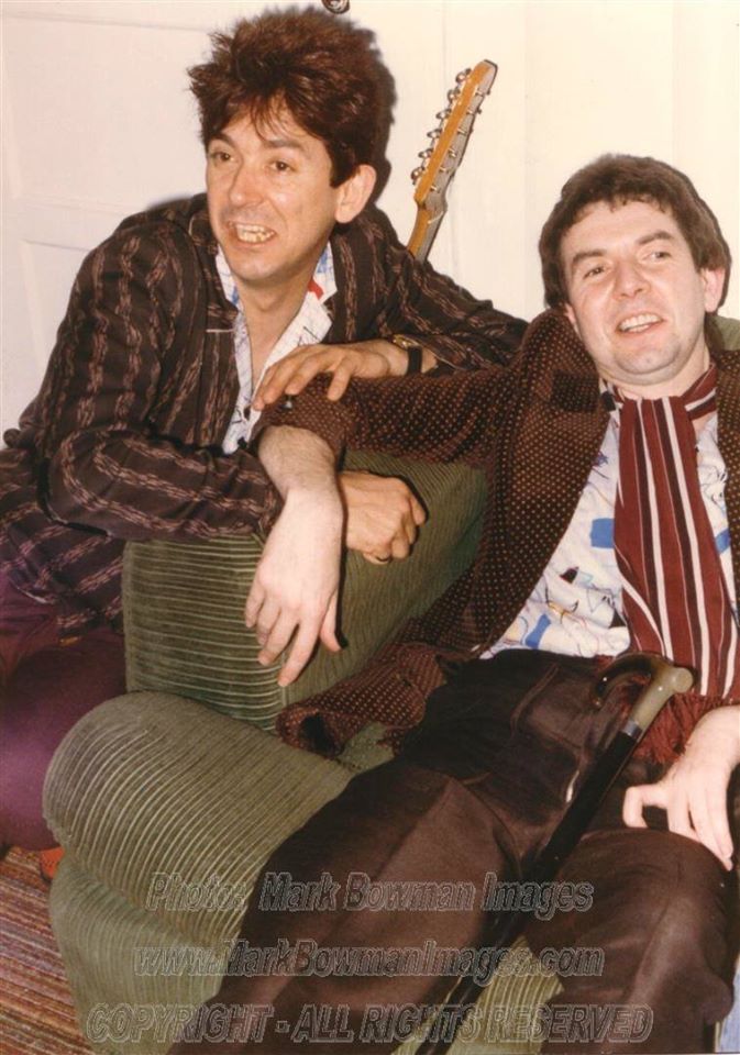 Mark Bowman Images- Ian McLagan and Ronnie Lane Houston at Fitzgeralds February 29, 1985