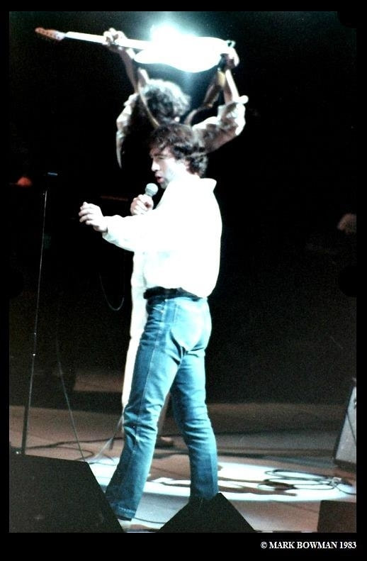 Mark Bowman Images- Jimmy Page Paul Rogers Nov 28 1983 Ronnie Lane ARMS Tour 2 2