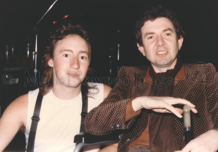 Mark Bowman Images- Ronnie Lane and Julian Lennon Houston March 1985