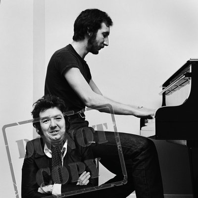 Martin Cook Copyright Photo - Ronnie Lane and Pete Townshend pete ron piano