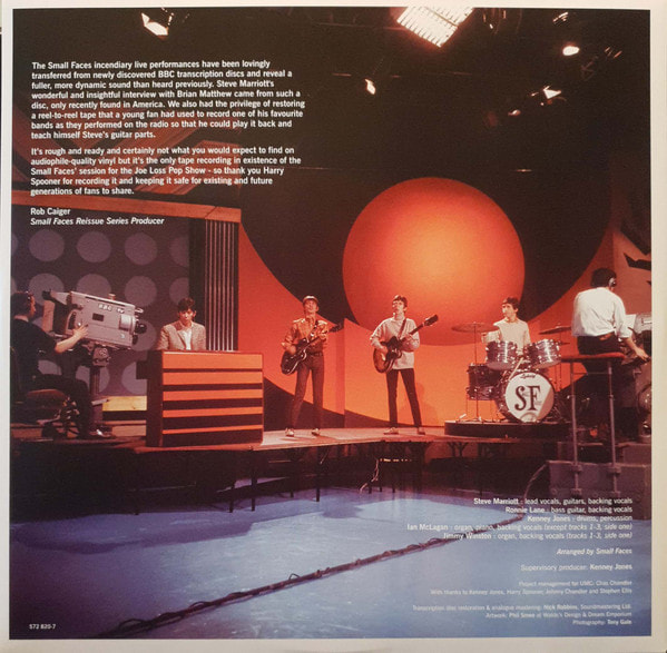 Phil Smee - Small Faces Live at the BBC 1965-66 2017 insert 1