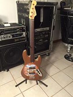 Chuck Scarpello Collection - Ogdens Nutgone Flake painted bass- by Tonya Marriott