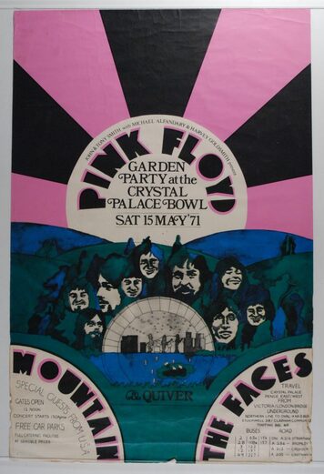 Faces - May 15, 1971 Garden Party at The Crystal Palace Bowl, London, ENG -poster playbill