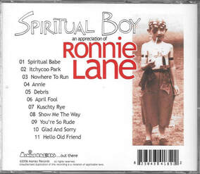 Ian McLagan And The Bump Band -Spiritual Boy - An Appreciation of Ronnie Lane Album 2006 -back