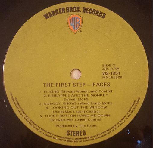 Faces - First Step album -Australia Side 2