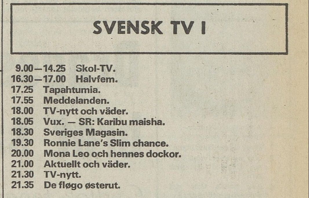 Ronnie Lane's Slim Chance - Norwegian daily Arbeiderbladet September 26 1975
