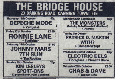 Ronnie Lane at Bridge House -flyer