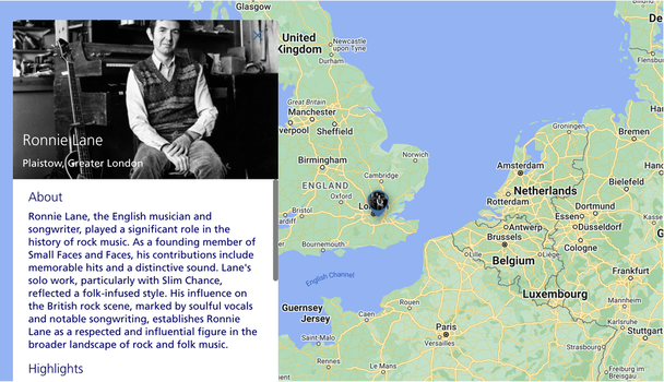 Ronnie Lane - Music Mapper Profile