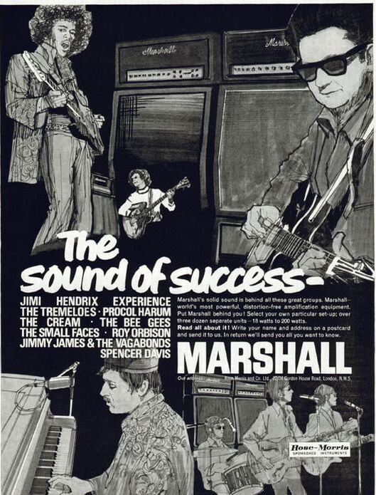 Small Faces - Roy Orbison Marshall Amps Advert 1967