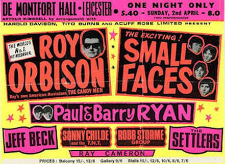 ​​Small Faces Concert April 2, 1967 De Montford Hall Leicester England with Roy Orbison and Others
