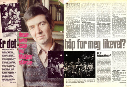 Yan Calmeyer Friis - Ronnie Lane Interview Det Nye Magazine 1983 pg 1 of 2
