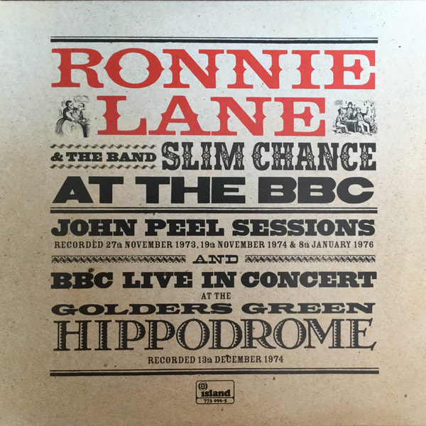 Ronnie Lane and Slim Chance - Live At The BBC Album 2019 -album front cover