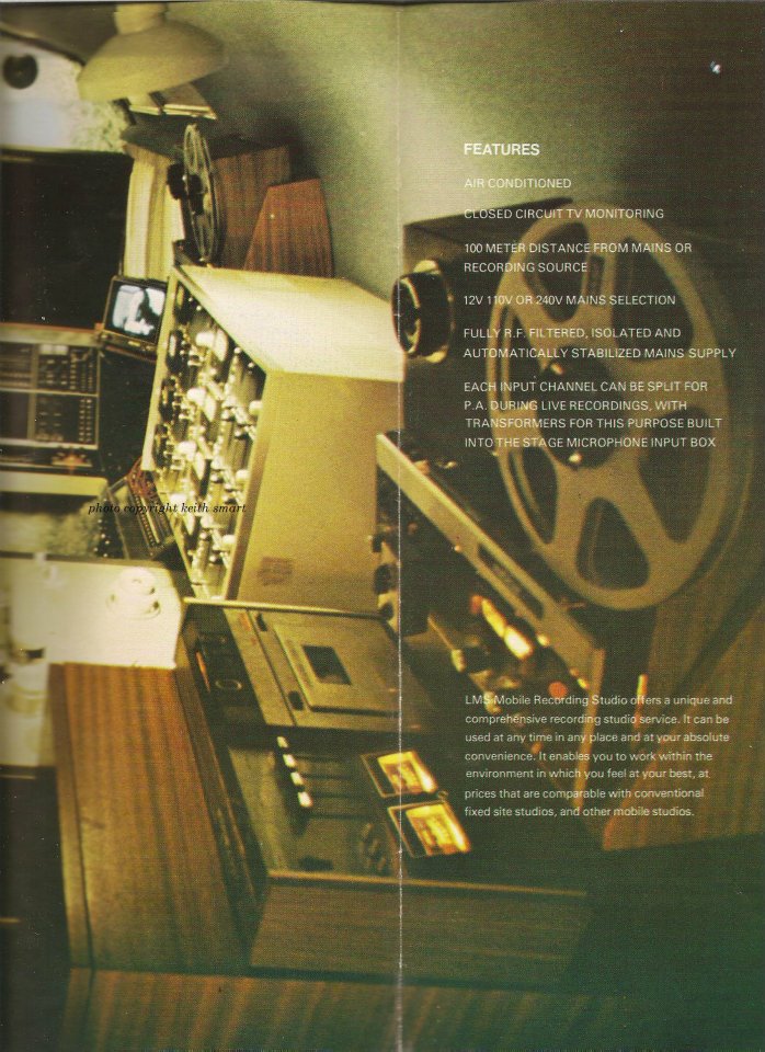 Ronnie Lane Mobile Studio Inside Right of LMS Brochure