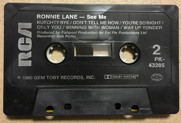 Ronnie Lane See Me Album 1980- Canada Cassette Side 2