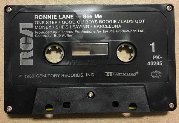 Ronnie Lane See Me Album 1980- Canada Cassette Side 1