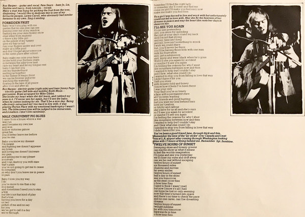 Roy Harper -Valentine Album 1974 -album booklet pg 4 and 5