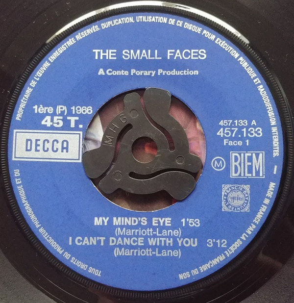 Small Faces - My Mind's Eye 1966 Single 45 Side1 