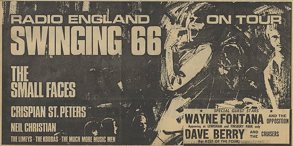 Small Faces - Radio England’s Swinging 66 Tour -ad