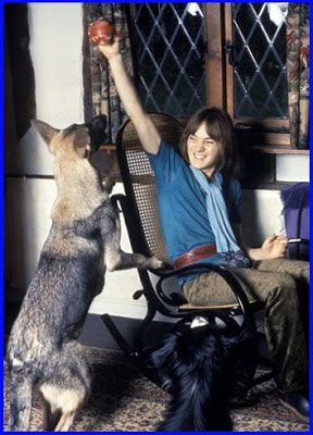 Steve Marriott with Dog and Cigarette - cheers